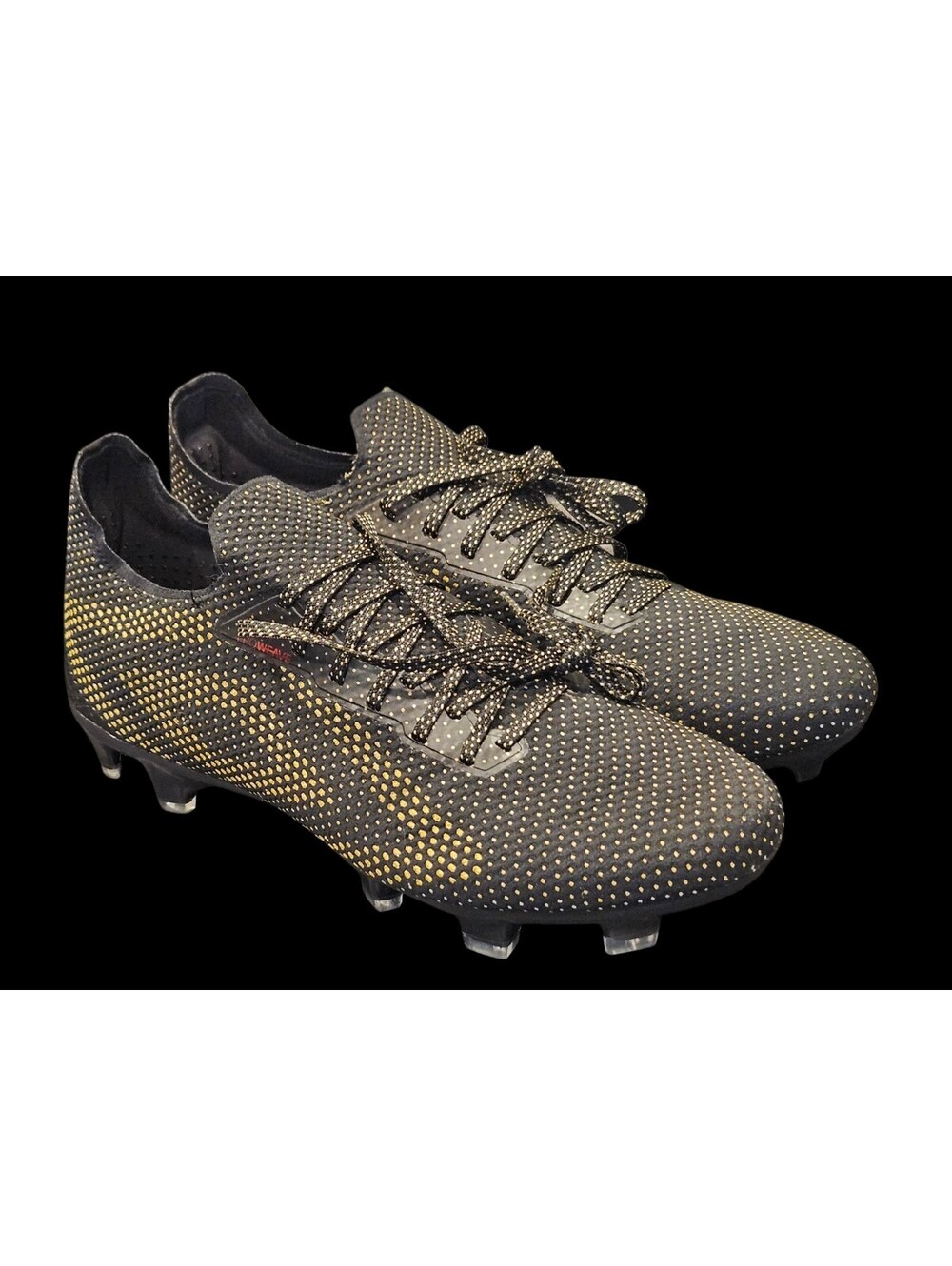UMBRO Velocita Matrix Pro FG Men's Size 7.5 Black/Gold 82056U-MU4